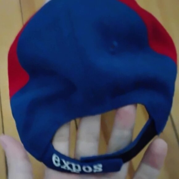 New Era Montreal Expos Red Blue & White Vintage 9Forty Adjustable Youths Cap Hat - Picture 3 of 4